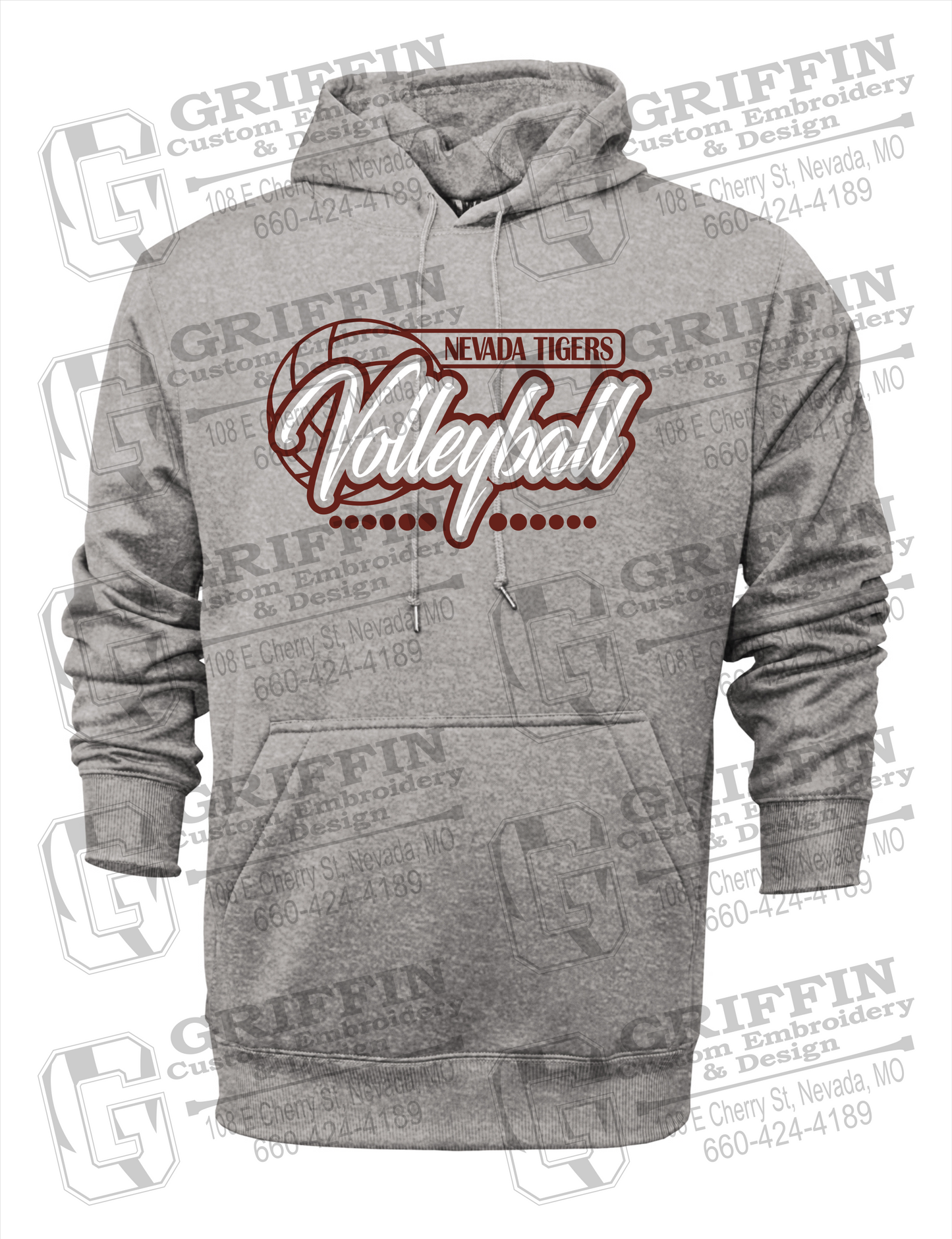 Nevada Tigers 23-Q Hoodie - Volleyball