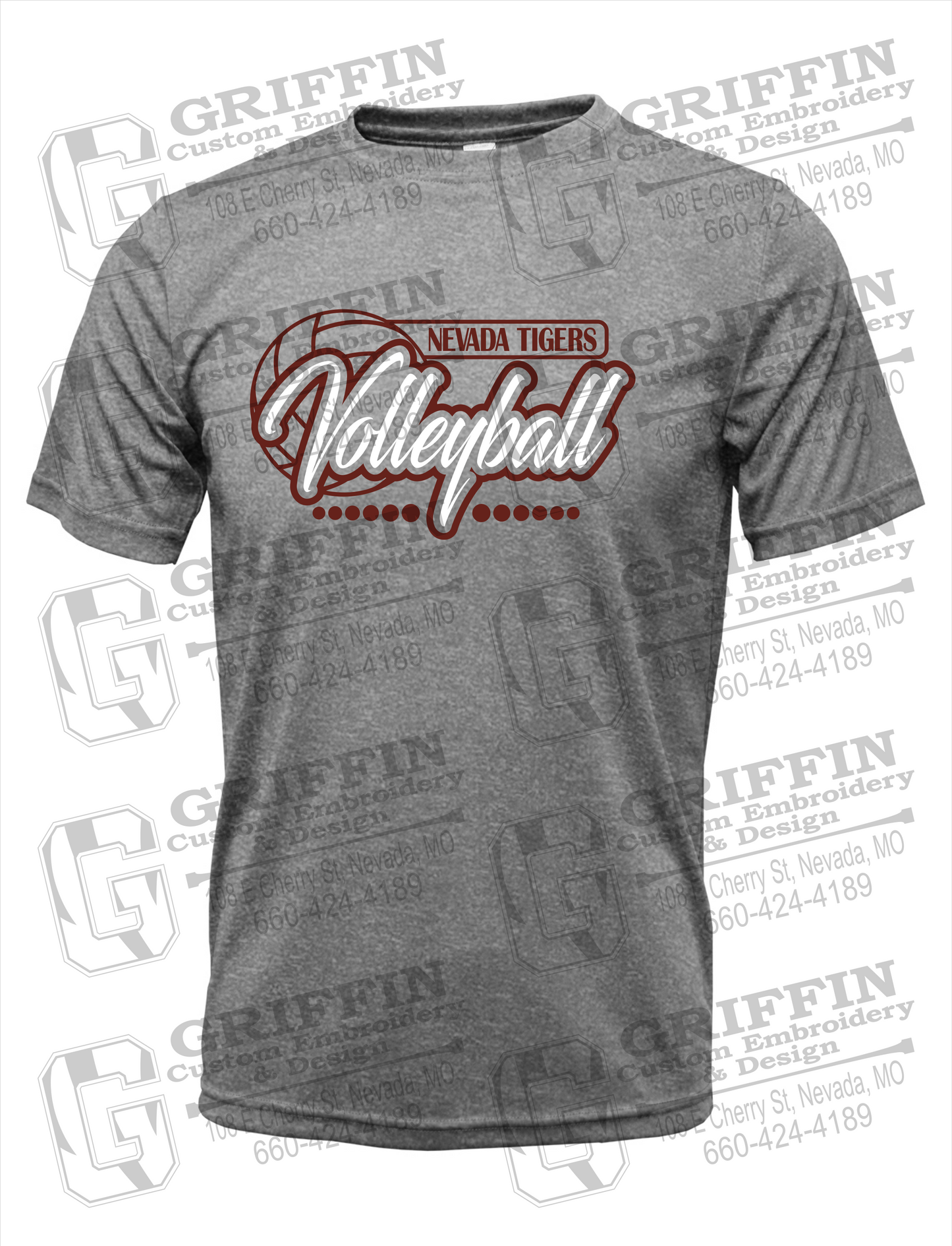 Nevada Tigers 23-Q Dry-Fit T-Shirt - Volleyball