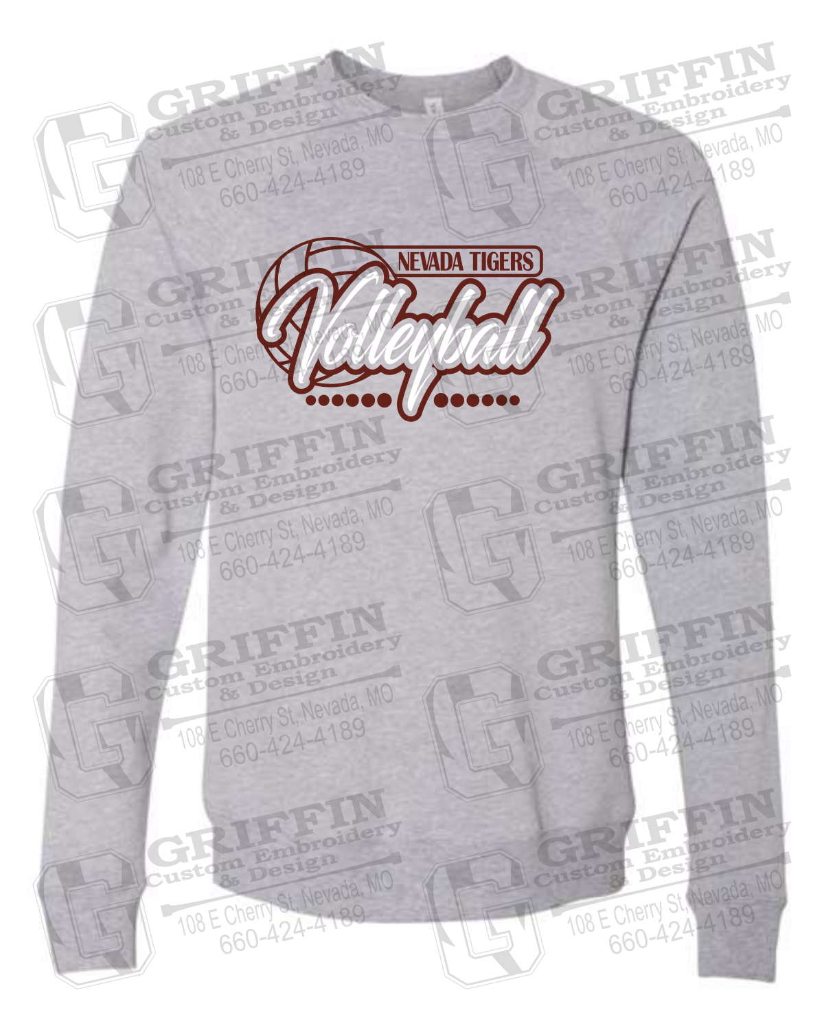 Sponge Fleece Sweatshirt - Volleyball - Nevada Tigers 23-Q