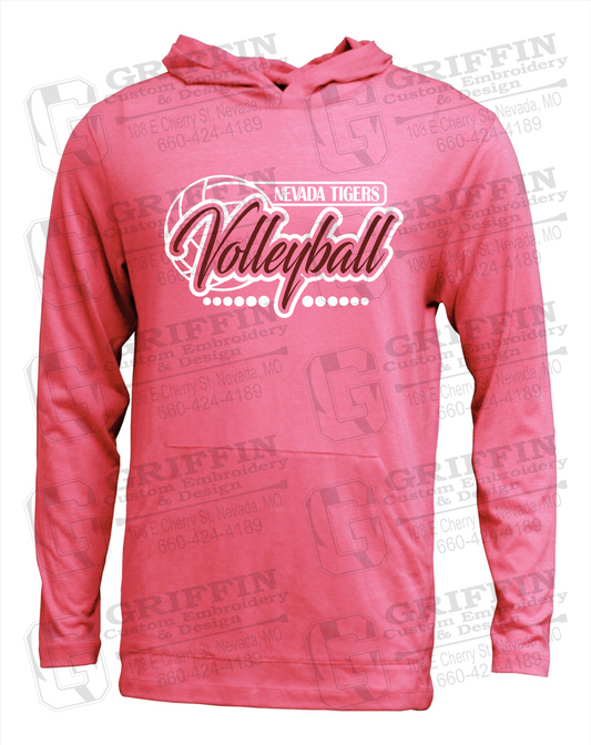 Soft-Tek T-Shirt Hoodie - Volleyball - Nevada Tigers 23-Q