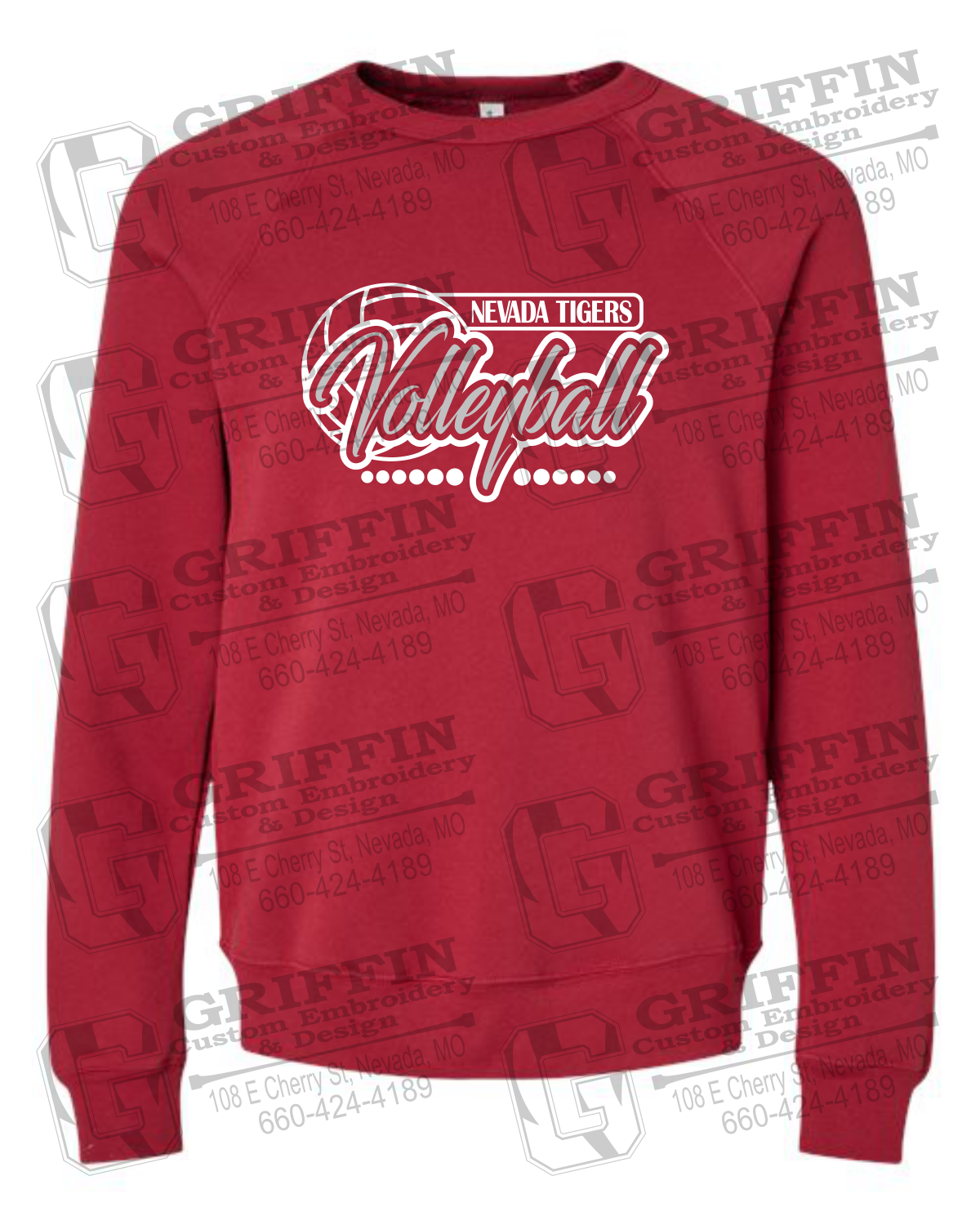 Sponge Fleece Sweatshirt - Volleyball - Nevada Tigers 23-Q