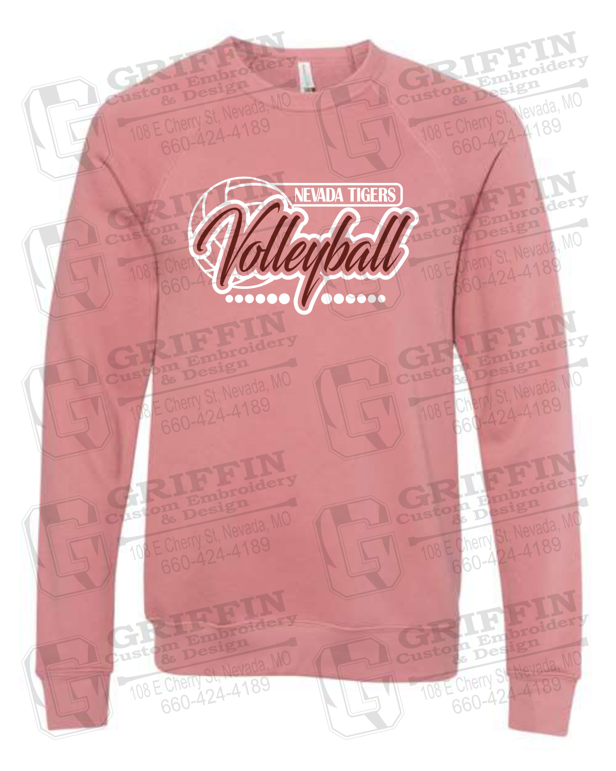 Sponge Fleece Sweatshirt - Volleyball - Nevada Tigers 23-Q