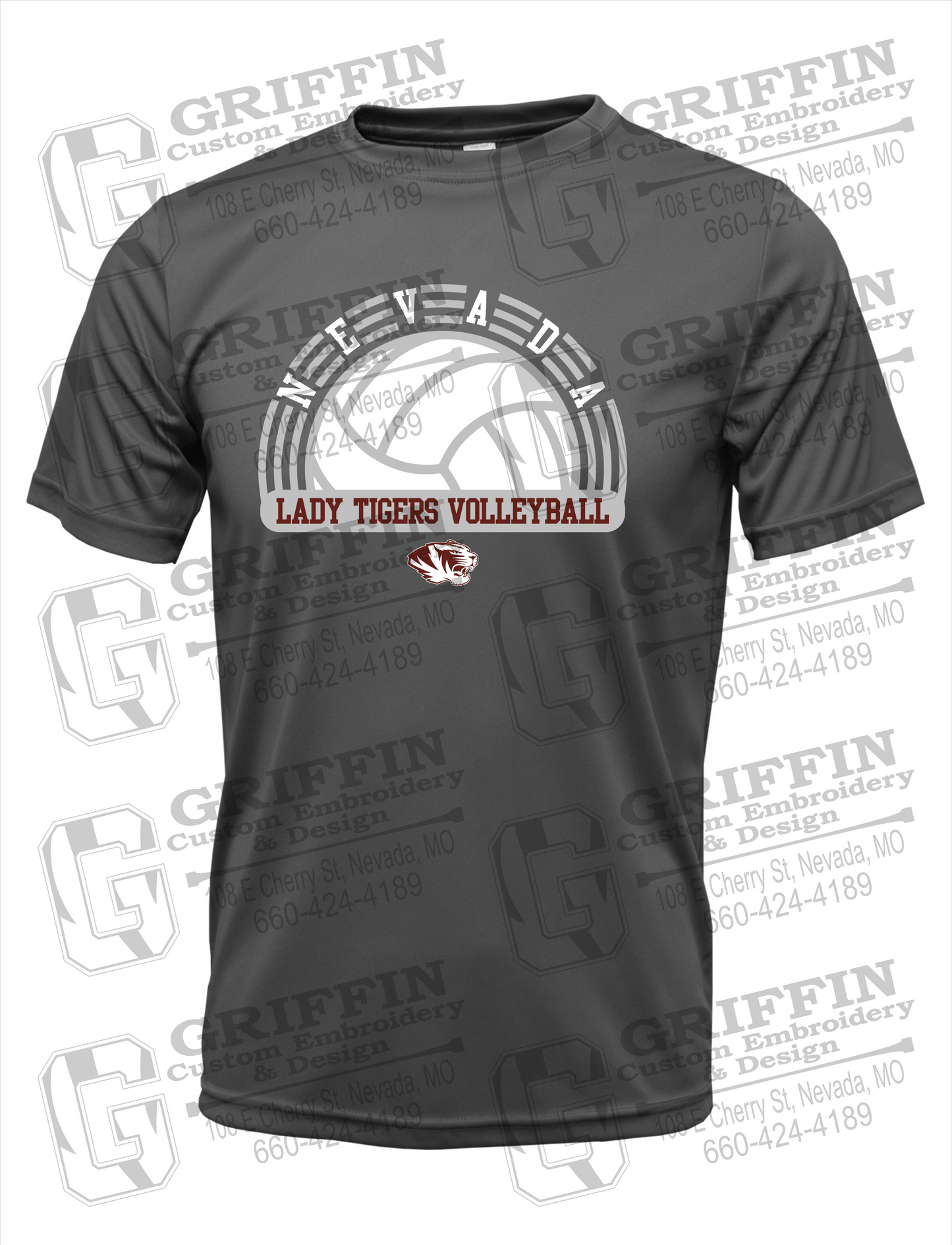 Nevada Tigers 23-R Dry-Fit T-Shirt - Volleyball