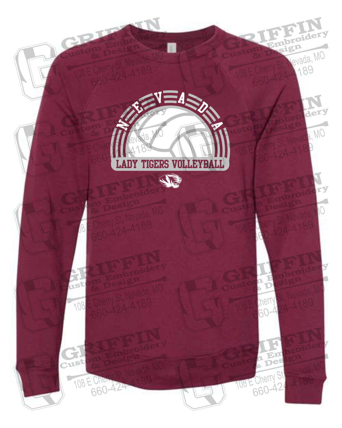 Sponge Fleece Sweatshirt - Volleyball - Nevada Tigers 23-R
