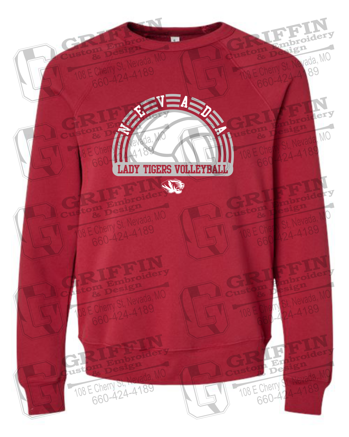 Sponge Fleece Sweatshirt - Volleyball - Nevada Tigers 23-R