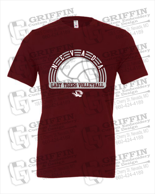 Nevada Tigers 23-R 100% Cotton Short Sleeve T-Shirt - Volleyball