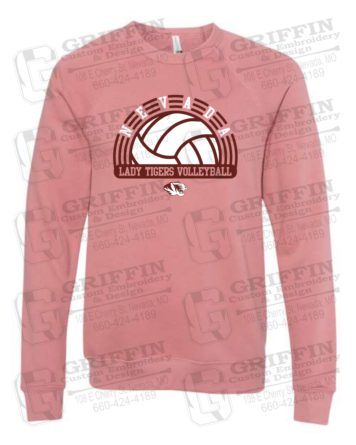 Sponge Fleece Sweatshirt - Volleyball - Nevada Tigers 23-R