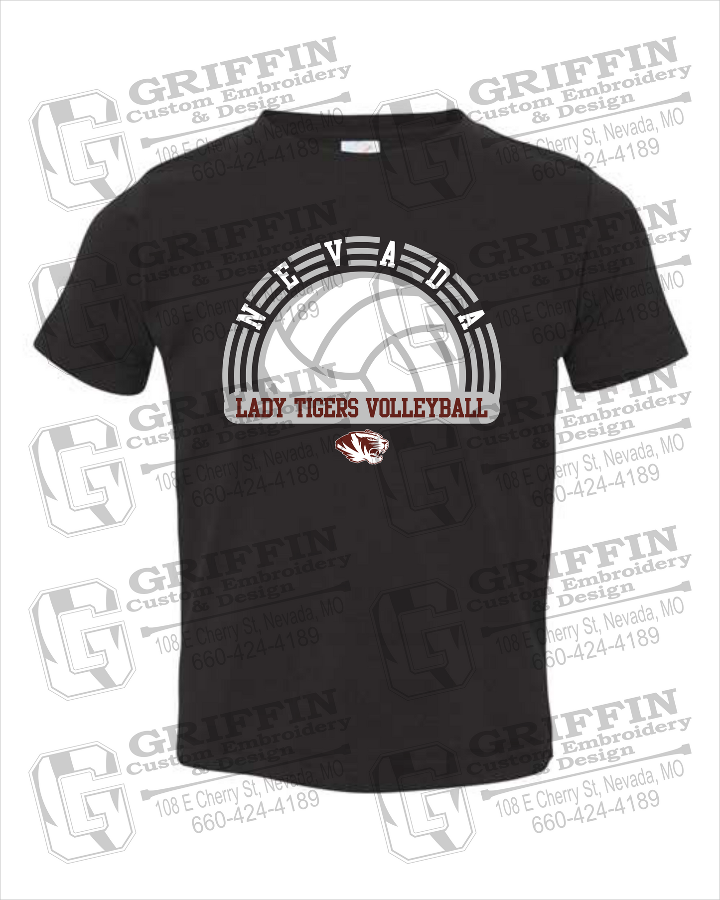 Nevada Tigers 23-R Toddler/Infant T-Shirt - Volleyball