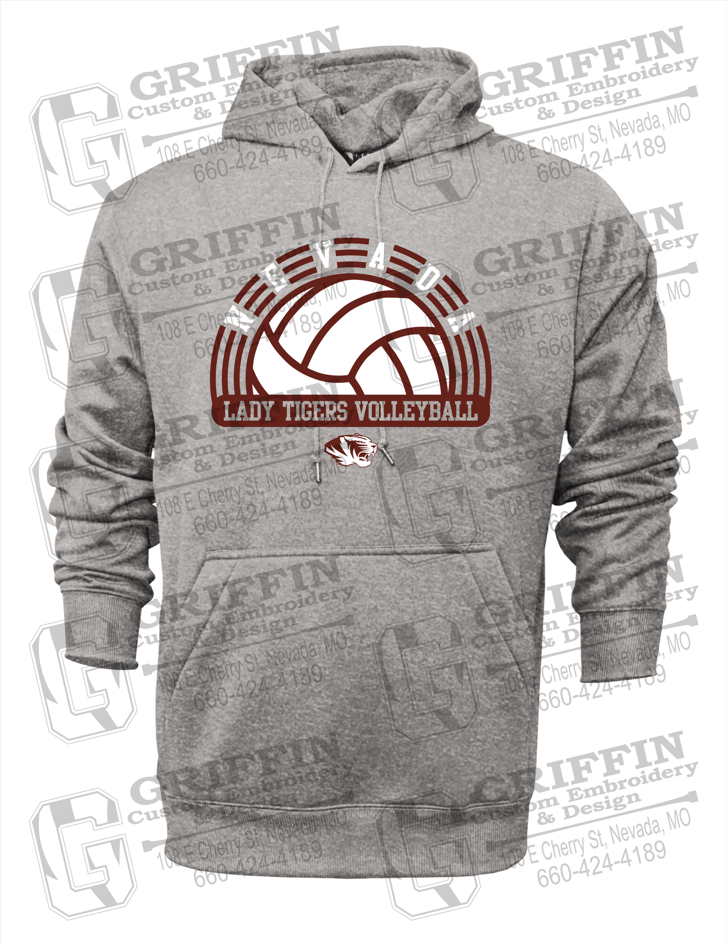 Nevada Tigers 23-R Hoodie - Volleyball
