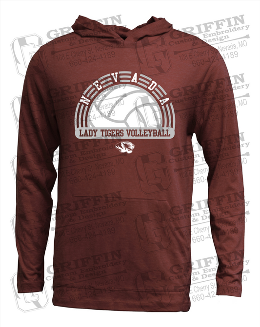 Soft-Tek T-Shirt Hoodie - Volleyball - Nevada Tigers 23-R