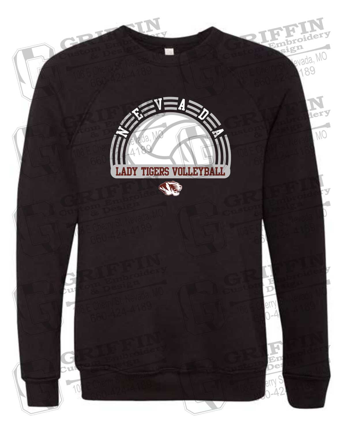 Sponge Fleece Sweatshirt - Volleyball - Nevada Tigers 23-R
