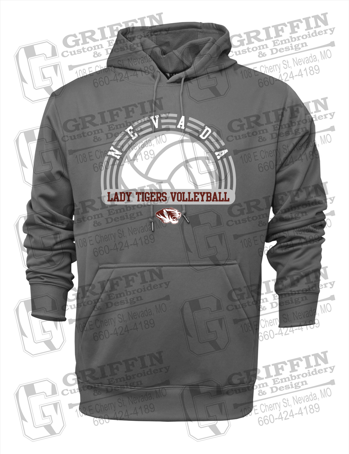 Nevada Tigers 23-R Hoodie - Volleyball