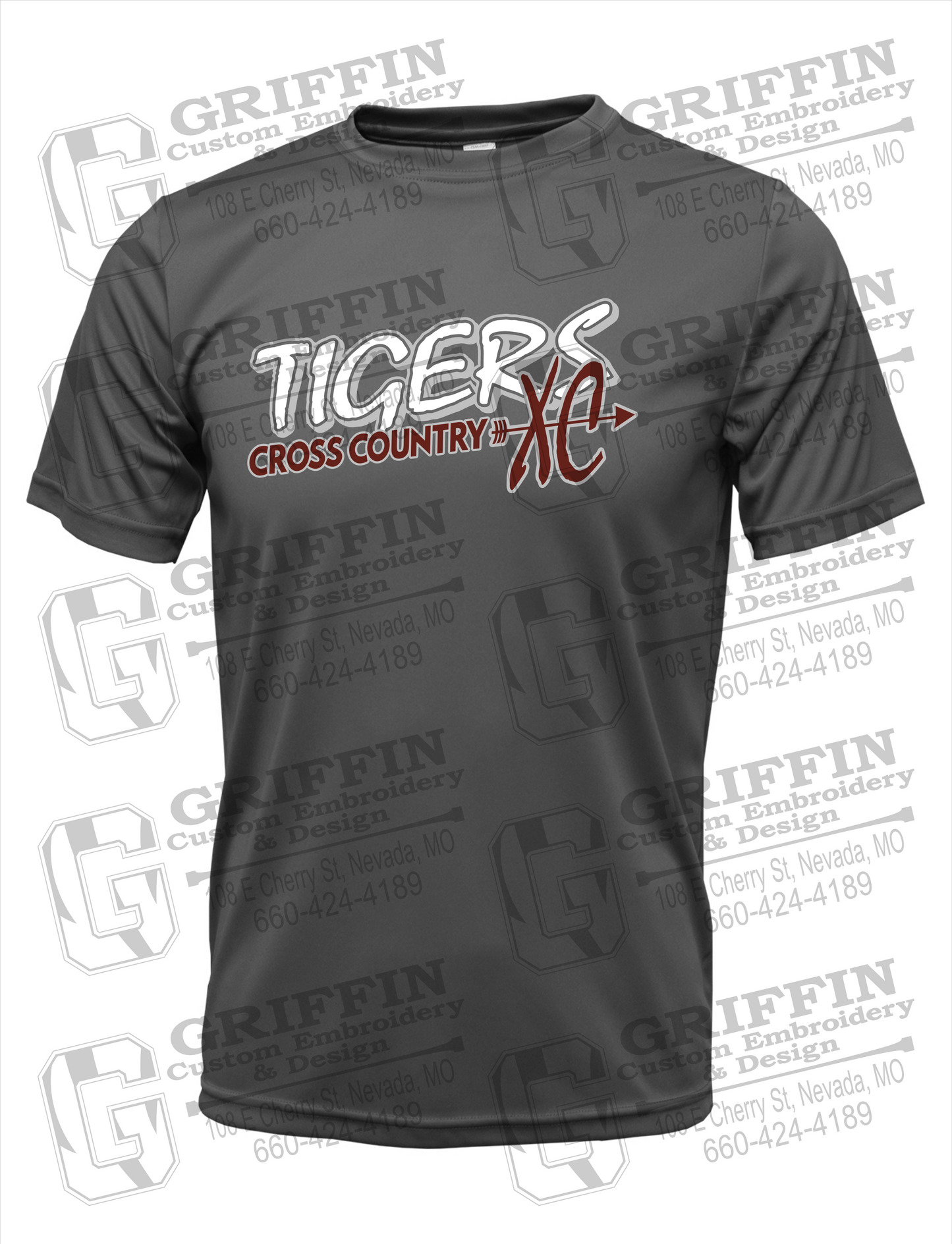 Nevada Tigers 23-S Dry-Fit T-Shirt - Cross Country