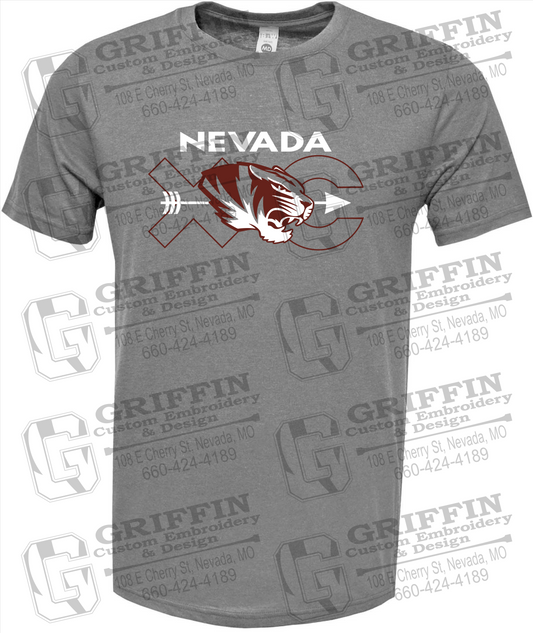 Soft-Tek Short Sleeve T-Shirt - Cross Country - Nevada Tigers 23-T