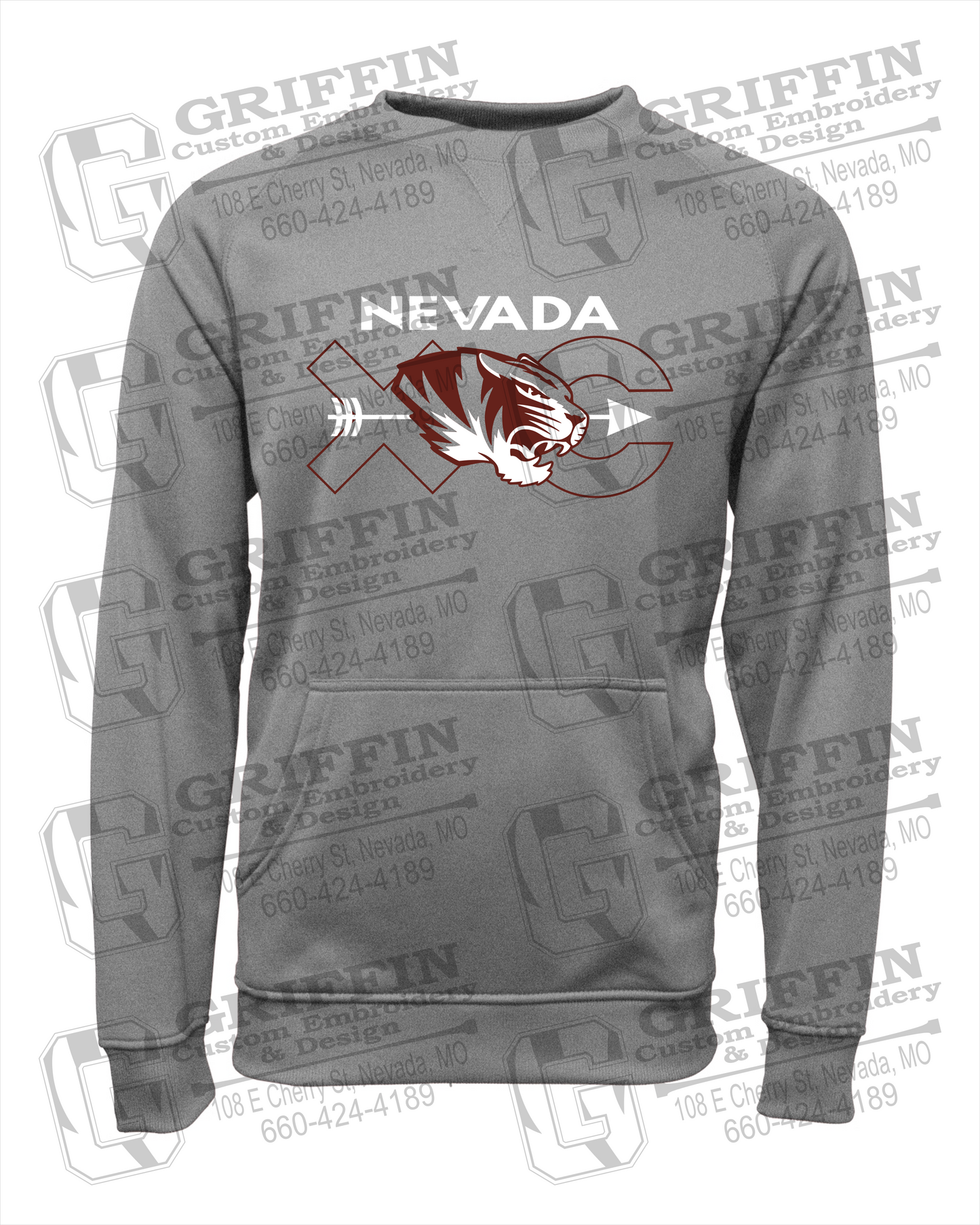 Performance Fleece Sweatshirt - Cross Country - Nevada Tigers 23-T