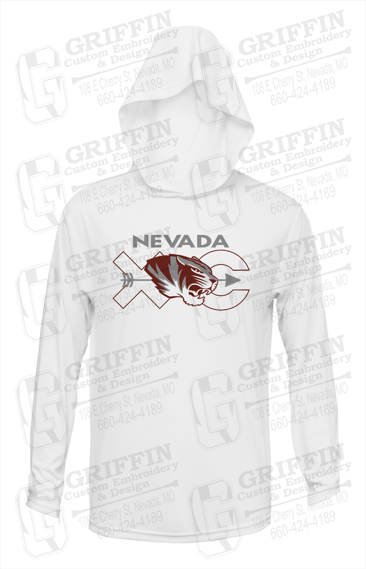 Dry-Fit T-Shirt Hoodie - Cross Country - Nevada Tigers 23-T