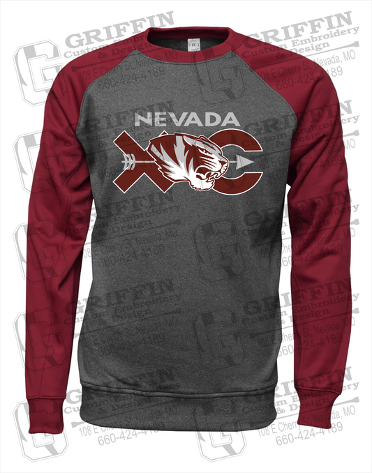 Nevada Tigers 23-T Youth Raglan Sweatshirt - Cross Country