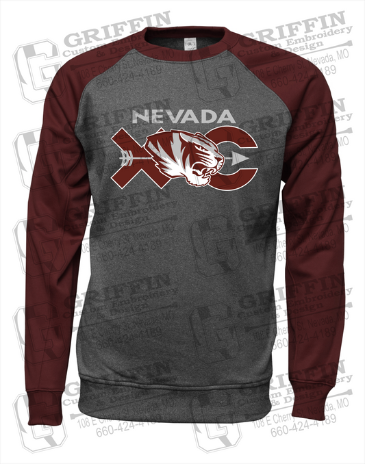 Nevada Tigers 23-T Raglan Sweatshirt - Cross Country