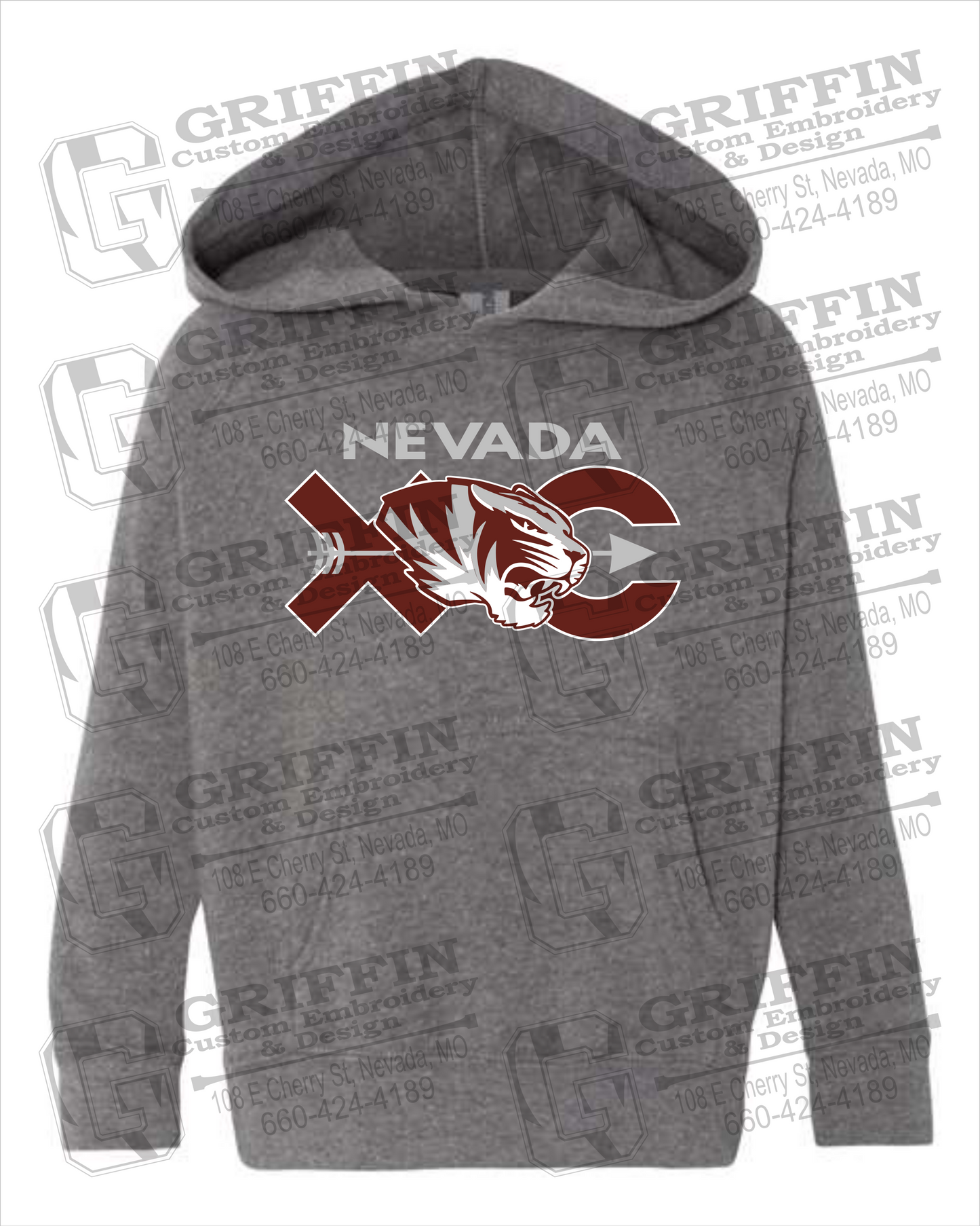 Nevada Tigers 23-T Toddler Hoodie - Cross Country