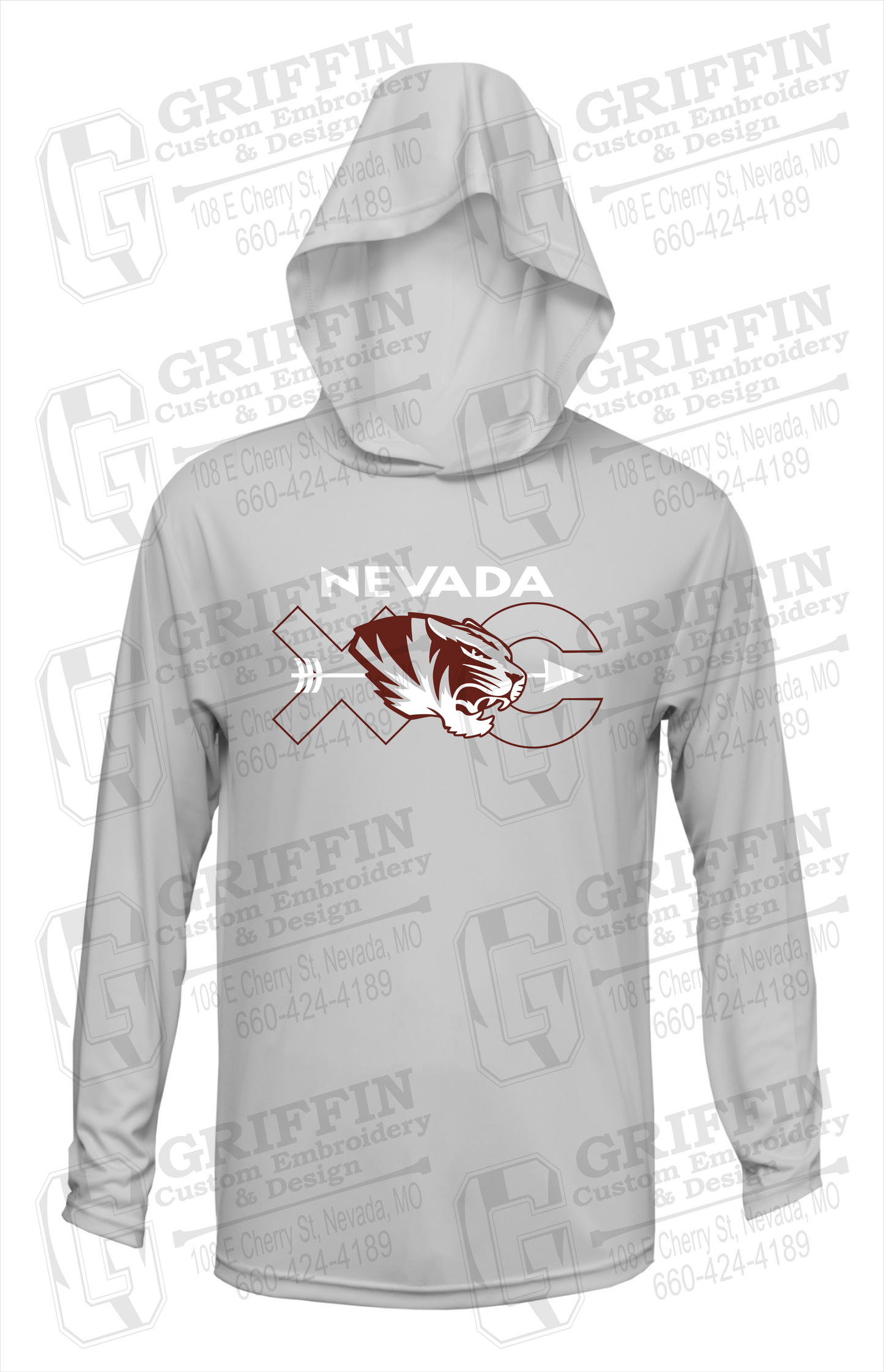 Dry-Fit T-Shirt Hoodie - Cross Country - Nevada Tigers 23-T