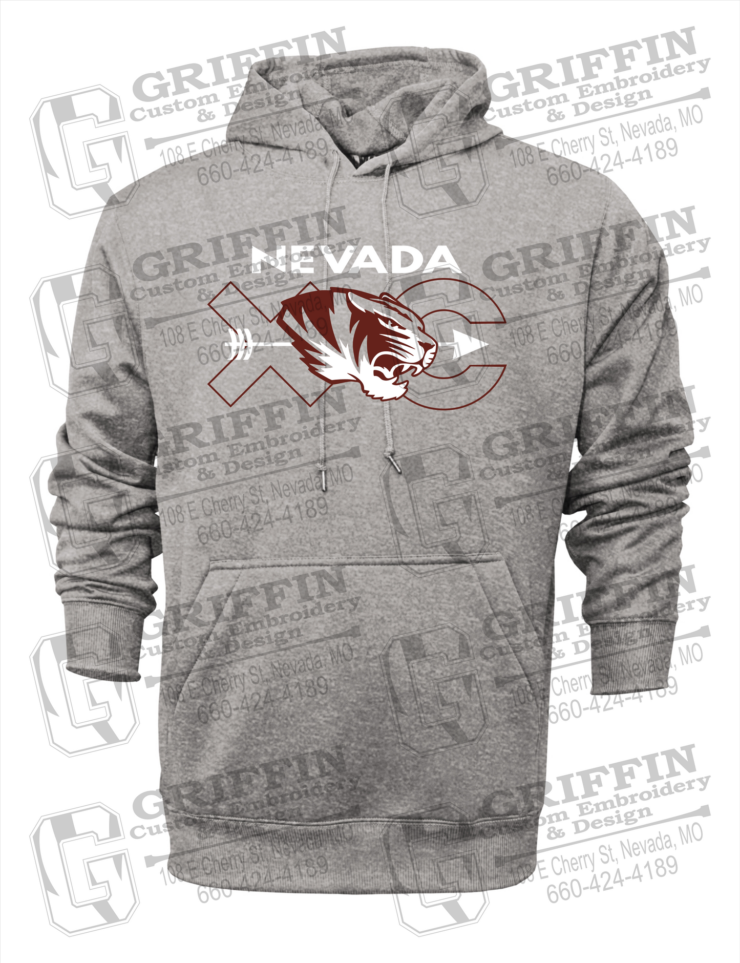 Nevada Tigers 23-T Hoodie - Cross Country
