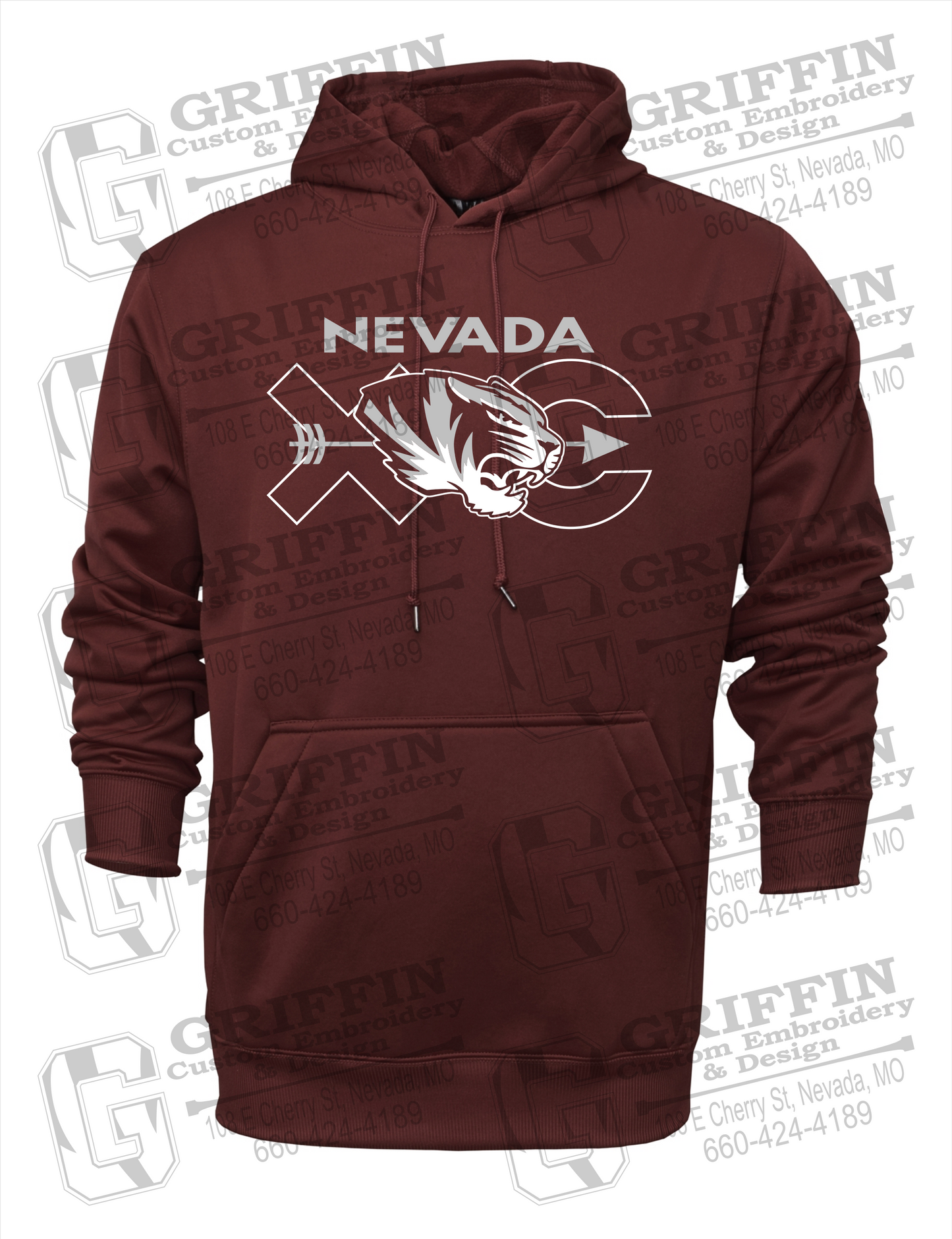 Nevada Tigers 23-T Youth Hoodie - Cross Country