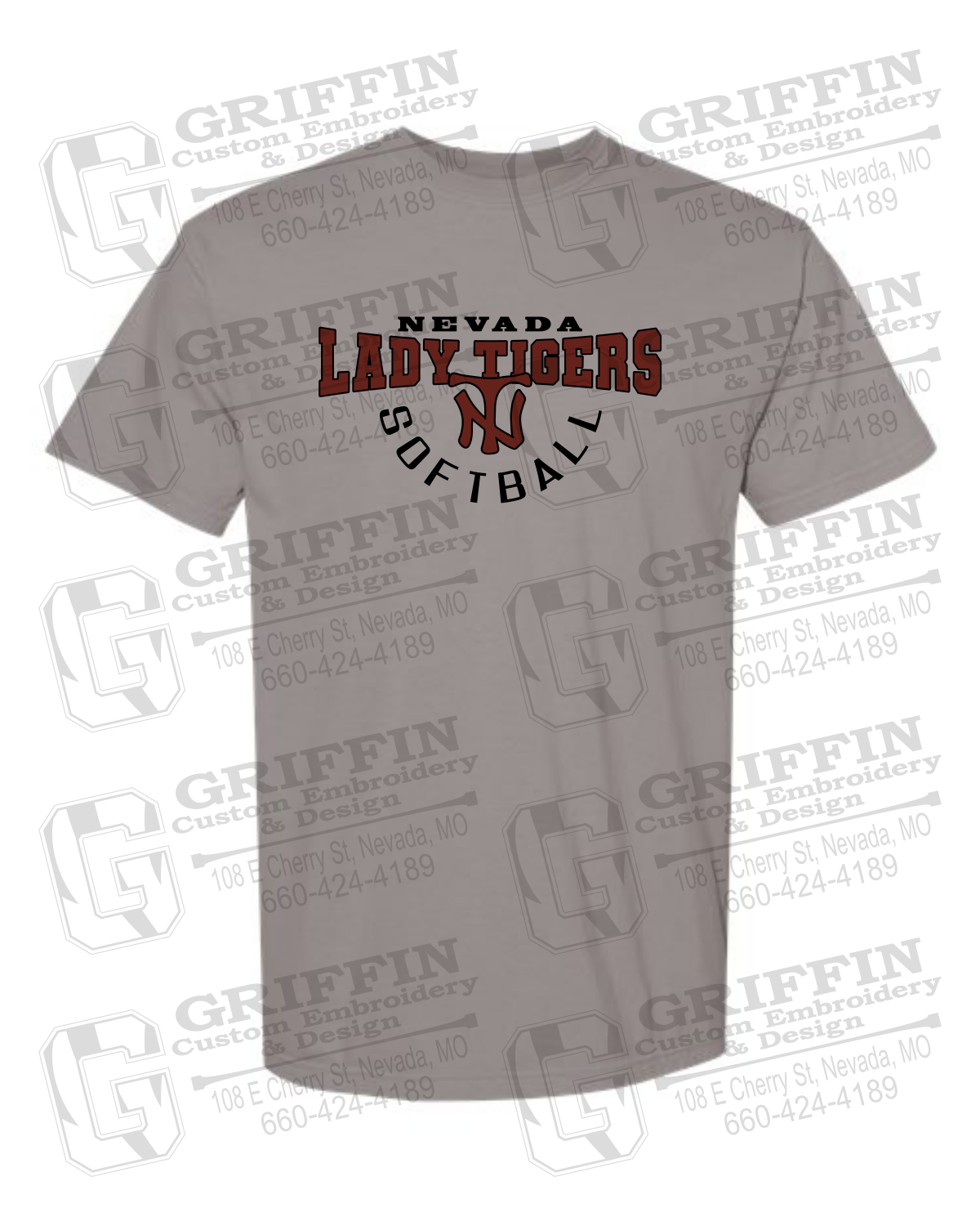 Comfort Colors Short Sleeve T-Shirt - Softball - Nevada Tigers 23-U