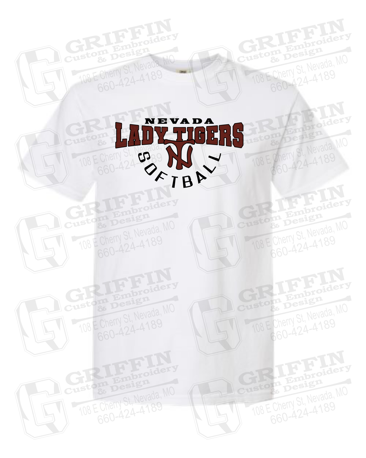 Comfort Colors Short Sleeve T-Shirt - Softball - Nevada Tigers 23-U