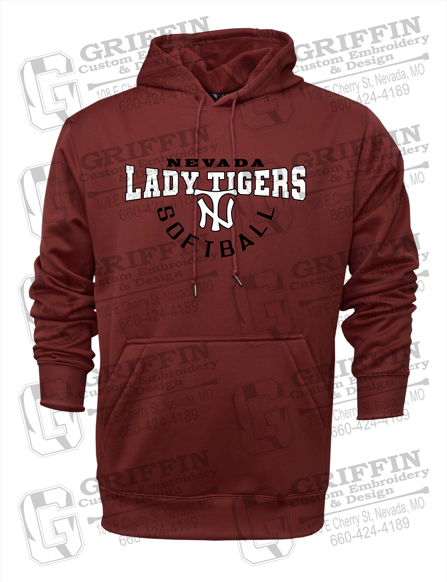 Performance Fleece Hoodie - Softball - Nevada Tigers 23-U