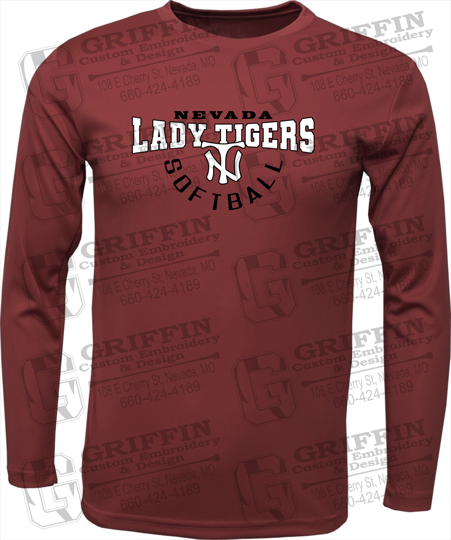 Dry-Fit Long Sleeve T-Shirt - Softball - Nevada Tigers 23-U