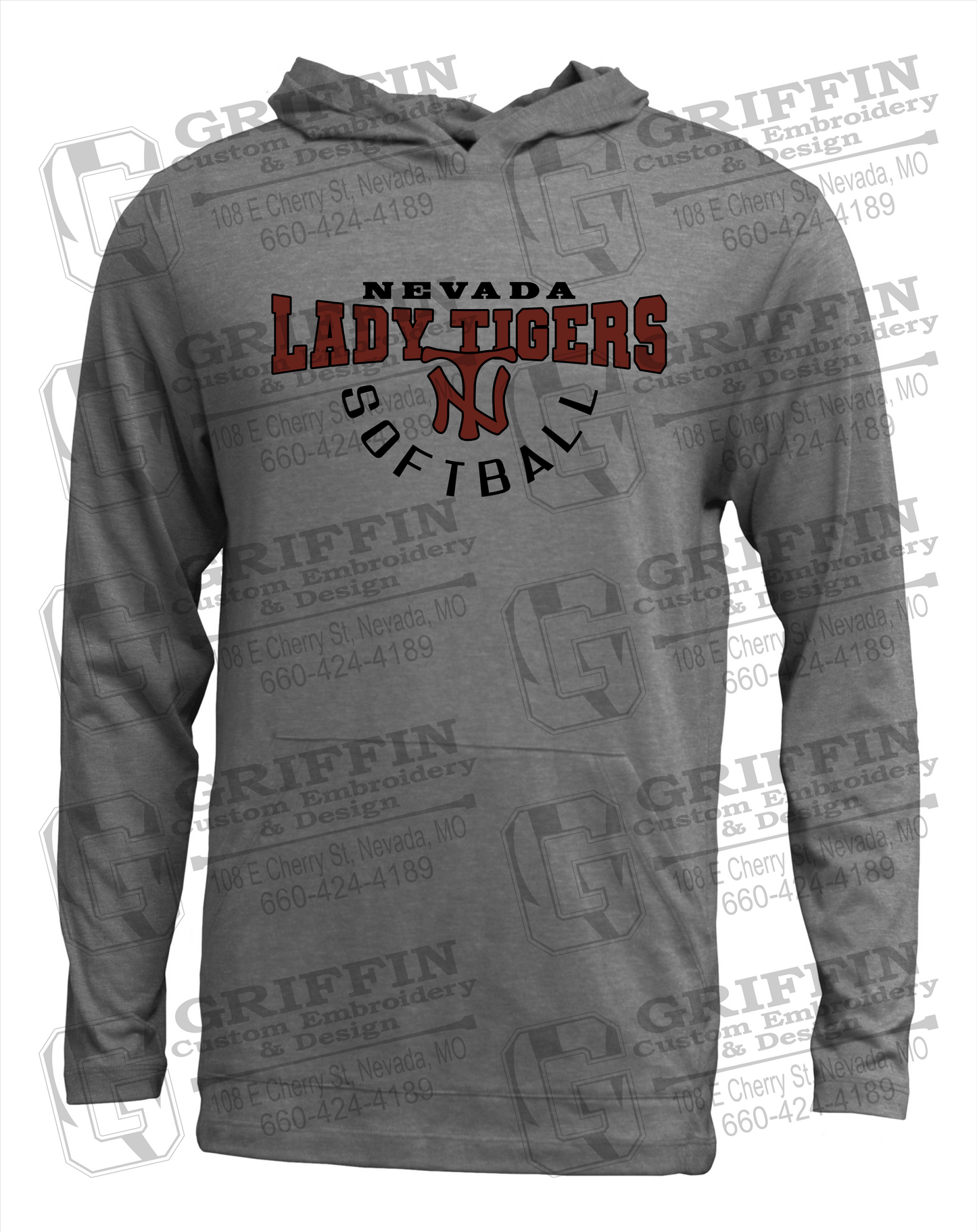 Nevada Tigers 23-U T-Shirt Hoodie - Softball