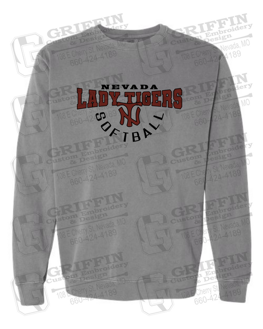 Comfort Colors Crewneck Sweatshirt - Softball - Nevada Tigers 23-U