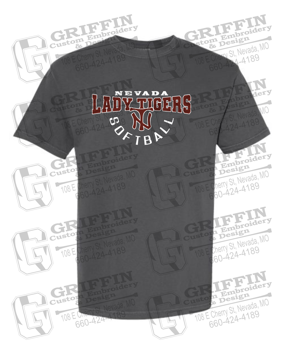 Comfort Colors Short Sleeve T-Shirt - Softball - Nevada Tigers 23-U