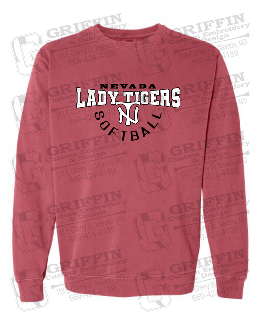 Comfort Colors Crewneck Sweatshirt - Softball - Nevada Tigers 23-U