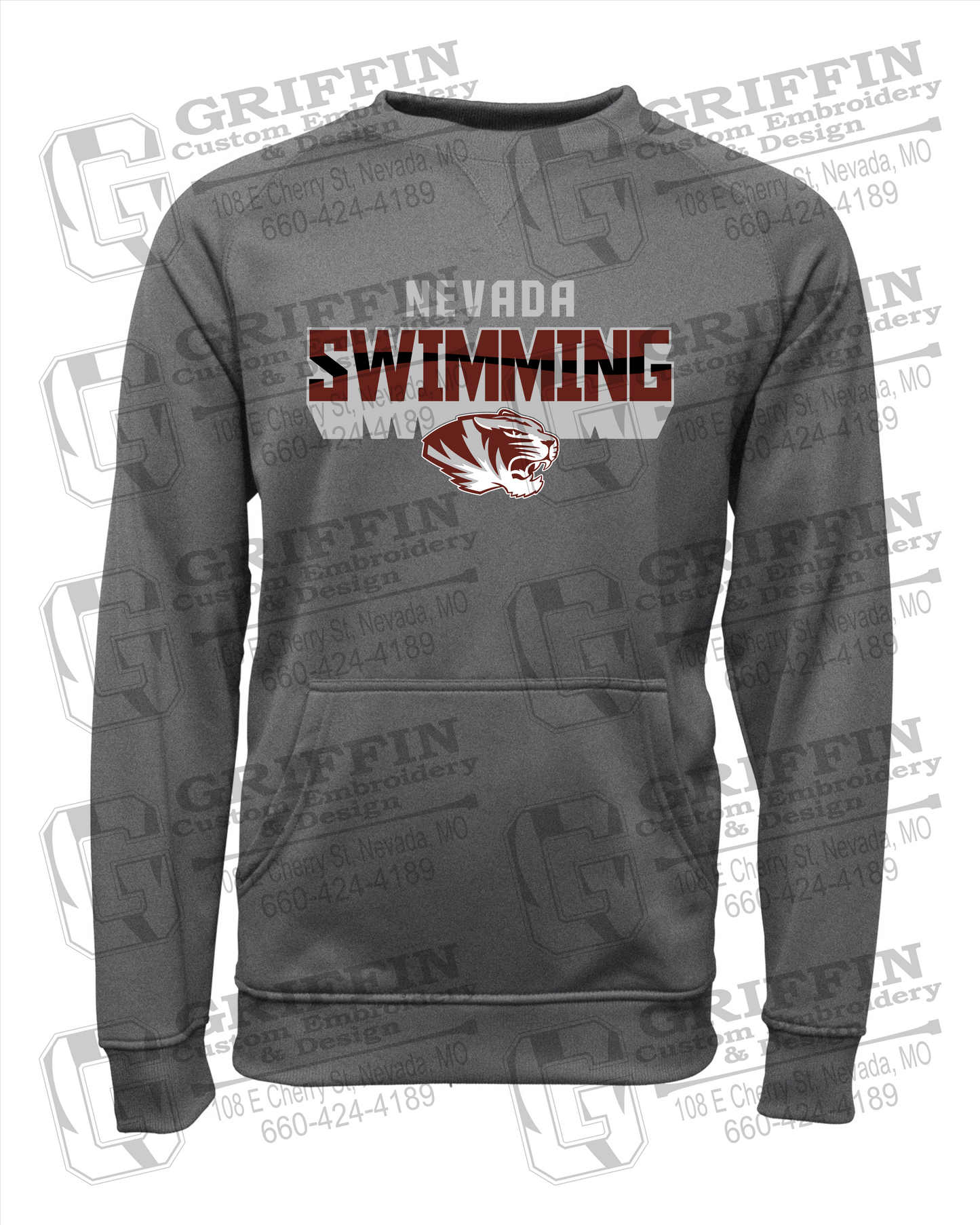 Nevada Tigers 23-V Sweatshirt - Swimming
