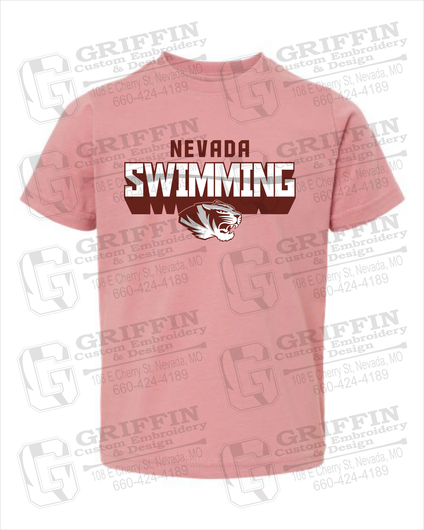 Nevada Tigers 23-V Toddler/Infant T-Shirt - Swimming