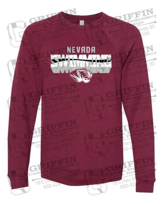 Sponge Fleece Sweatshirt - Swimming - Nevada Tigers 23-V