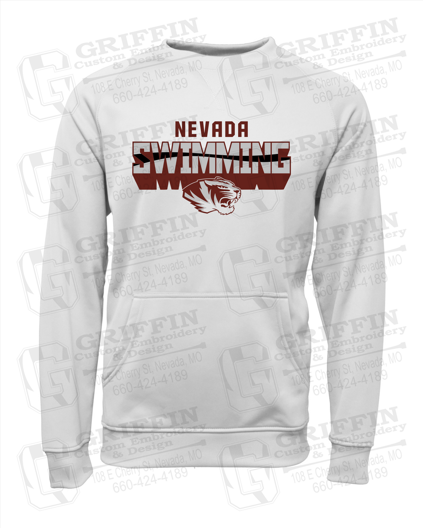 Nevada Tigers 23-V Sweatshirt - Swimming