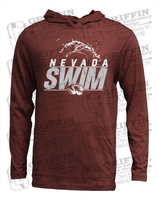 Soft-Tek T-Shirt Hoodie - Swimming - Nevada Tigers 23-W