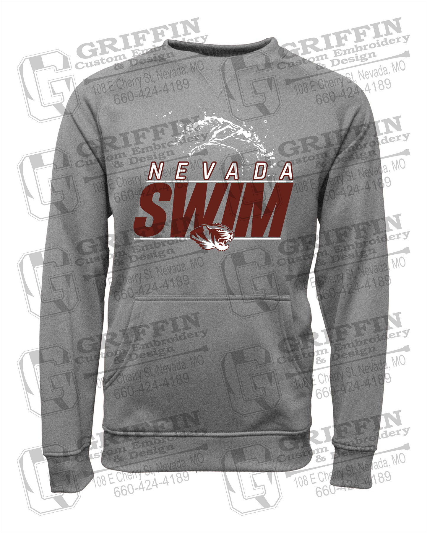 Nevada Tigers 23-W Sweatshirt - Swimming