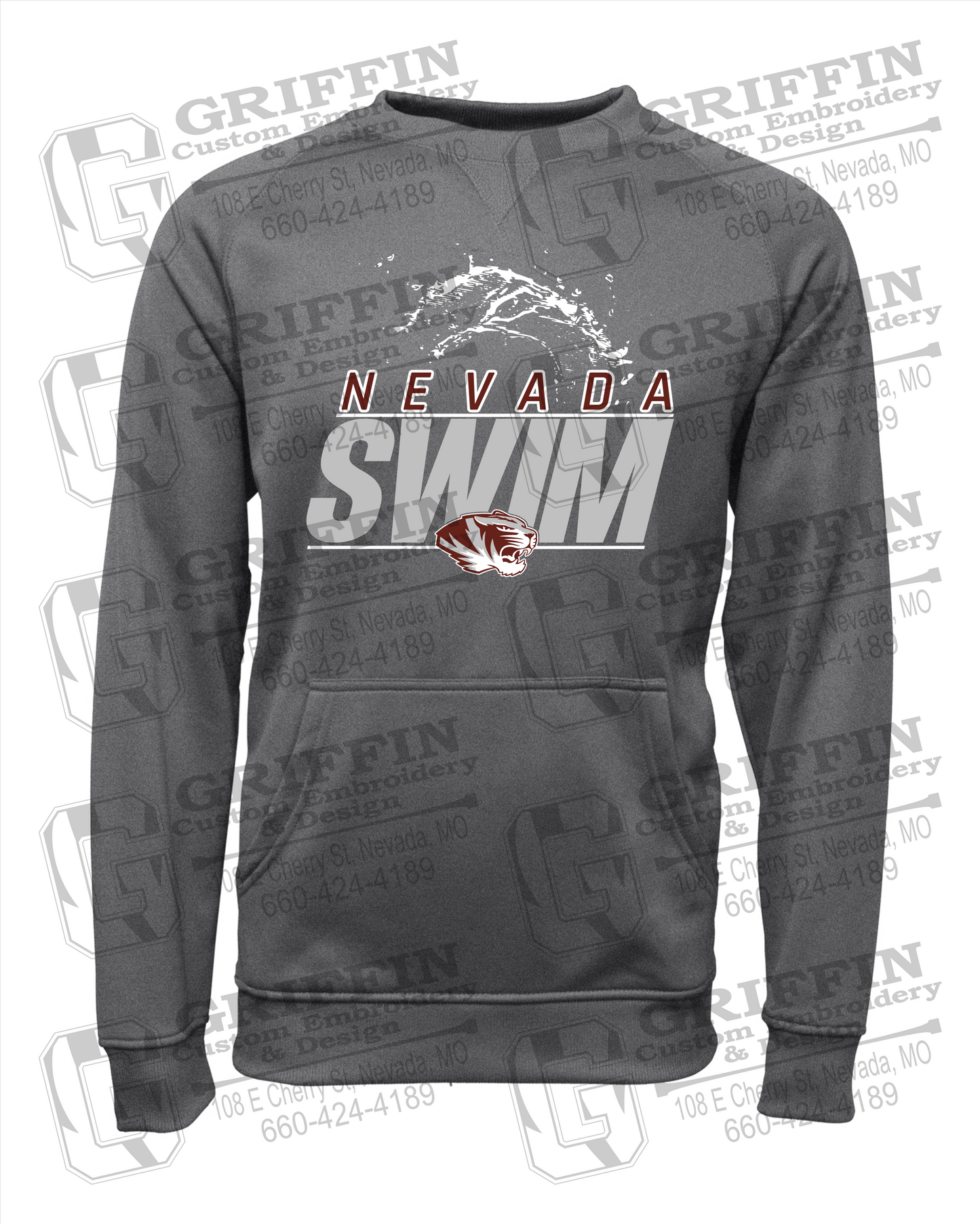 Nevada Tigers 23-W Sweatshirt - Swimming