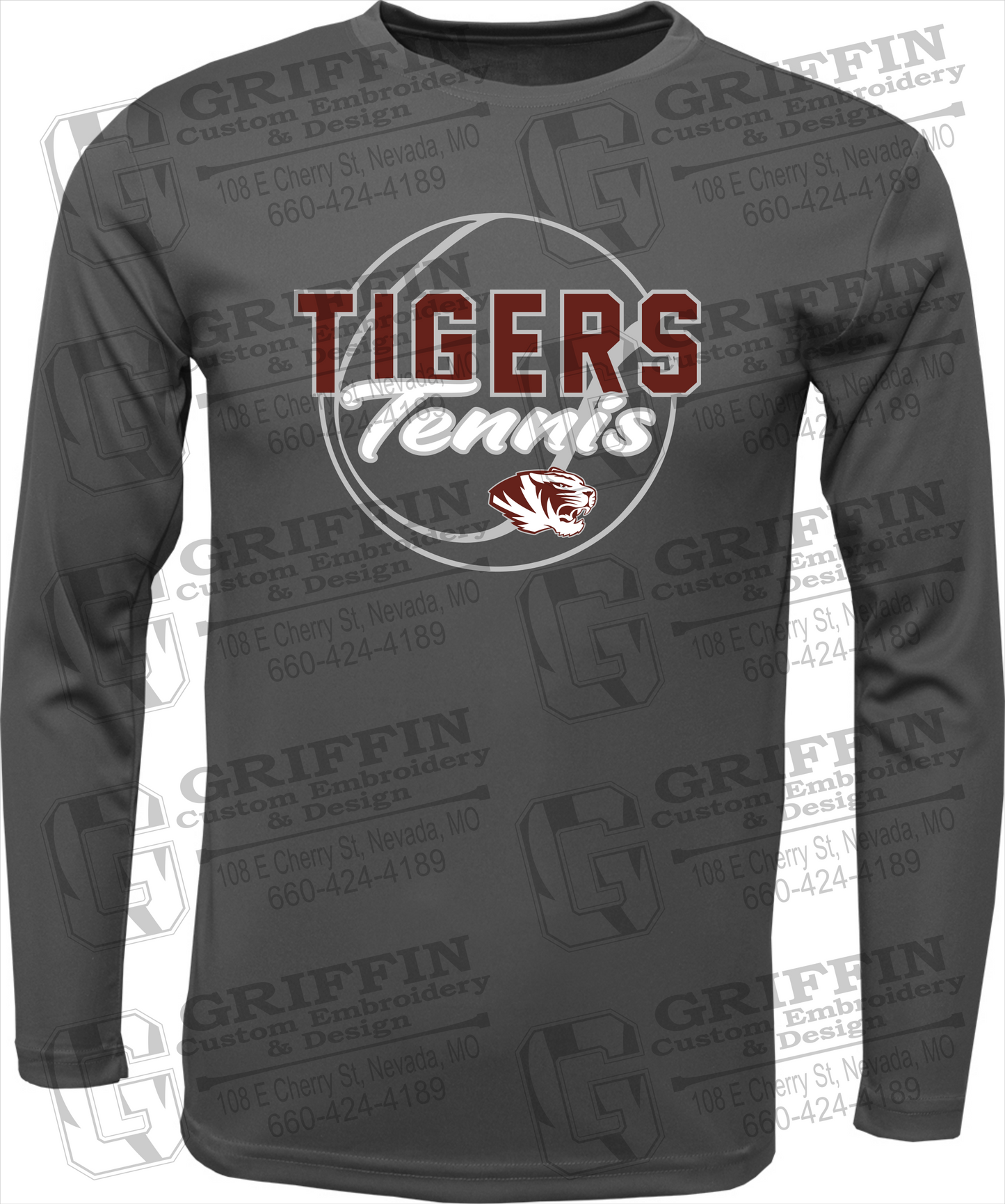 Dry-Fit Long Sleeve T-Shirt - Tennis - Nevada Tigers 23-X