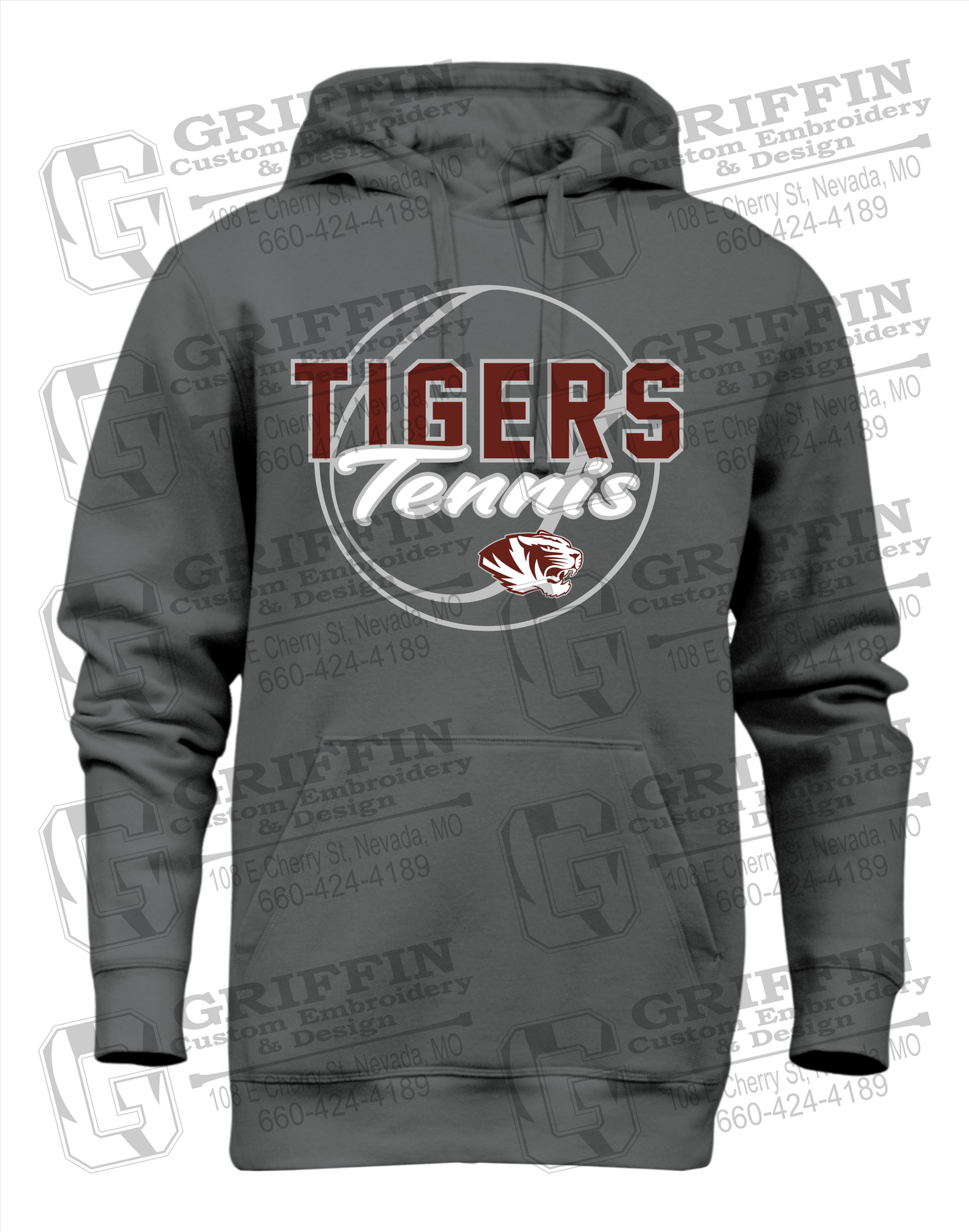 Nevada Tigers 23-X Heavyweight Hoodie - Tennis
