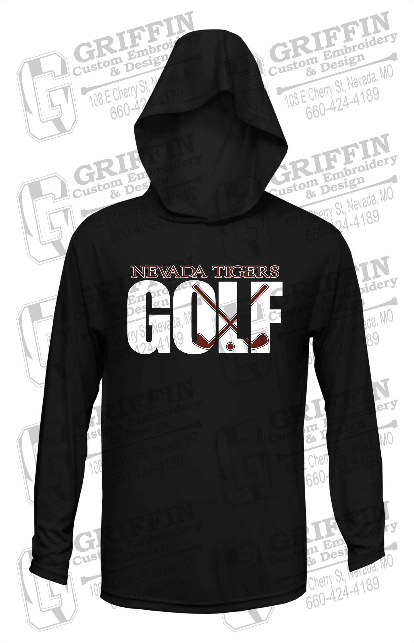 Dry-Fit T-Shirt Hoodie - Golf - Nevada Tigers 23-Y