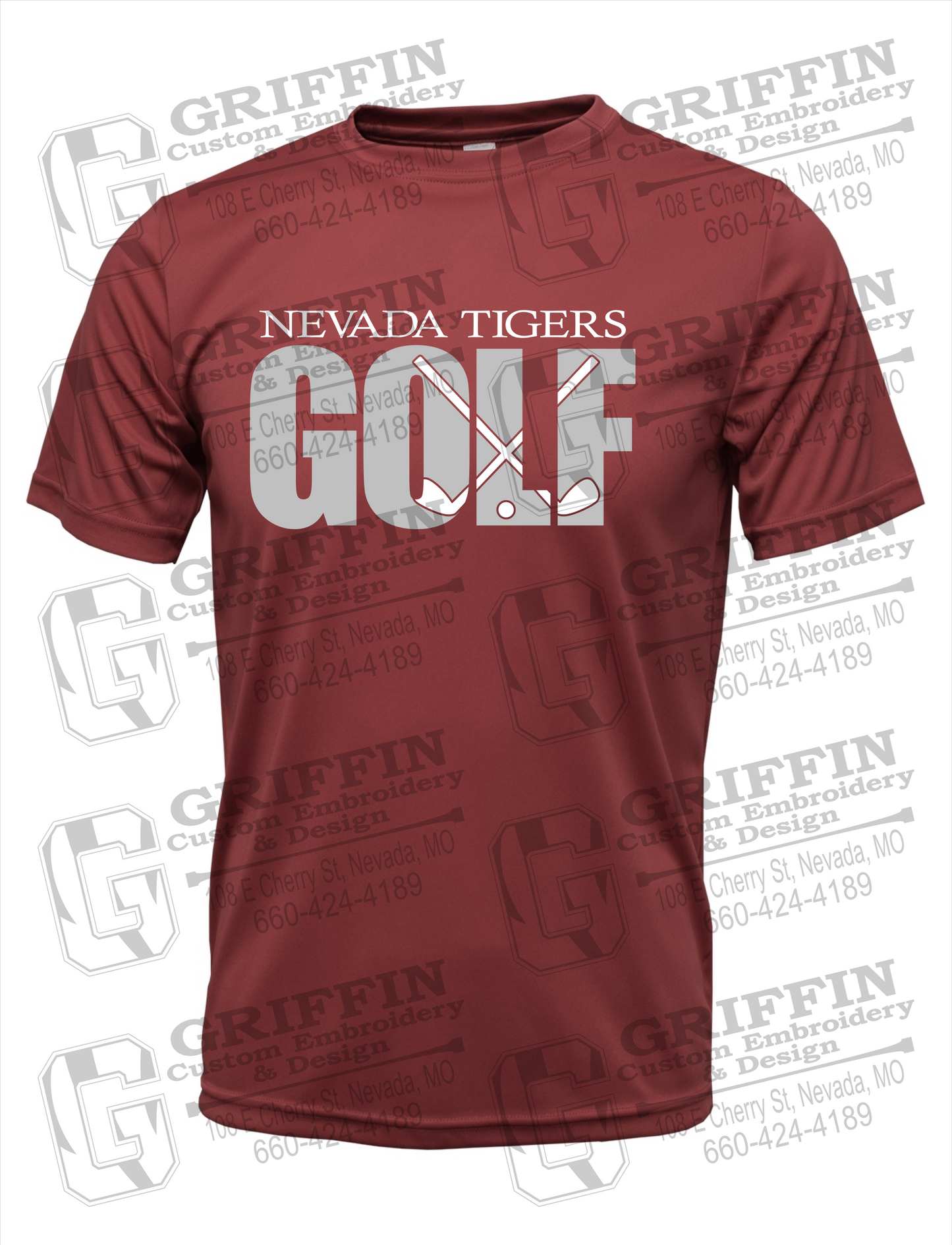 Nevada Tigers 23-Y Youth Dry-Fit T-Shirt - Golf