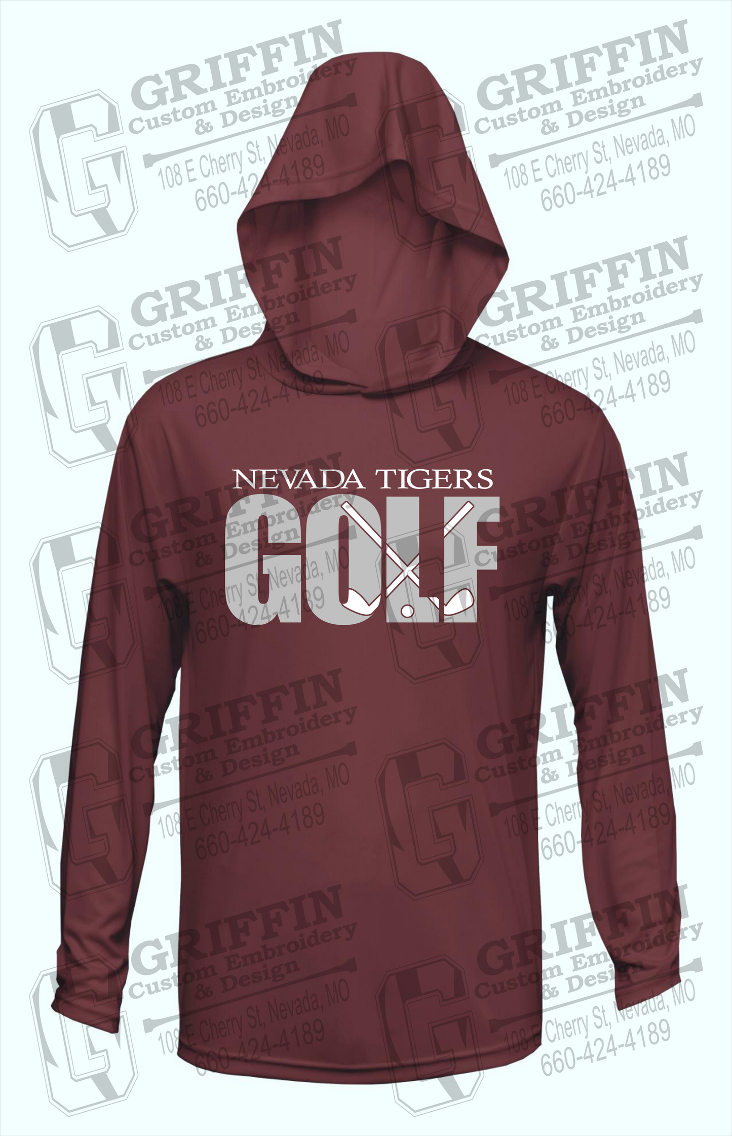 Dry-Fit T-Shirt Hoodie - Golf - Nevada Tigers 23-Y