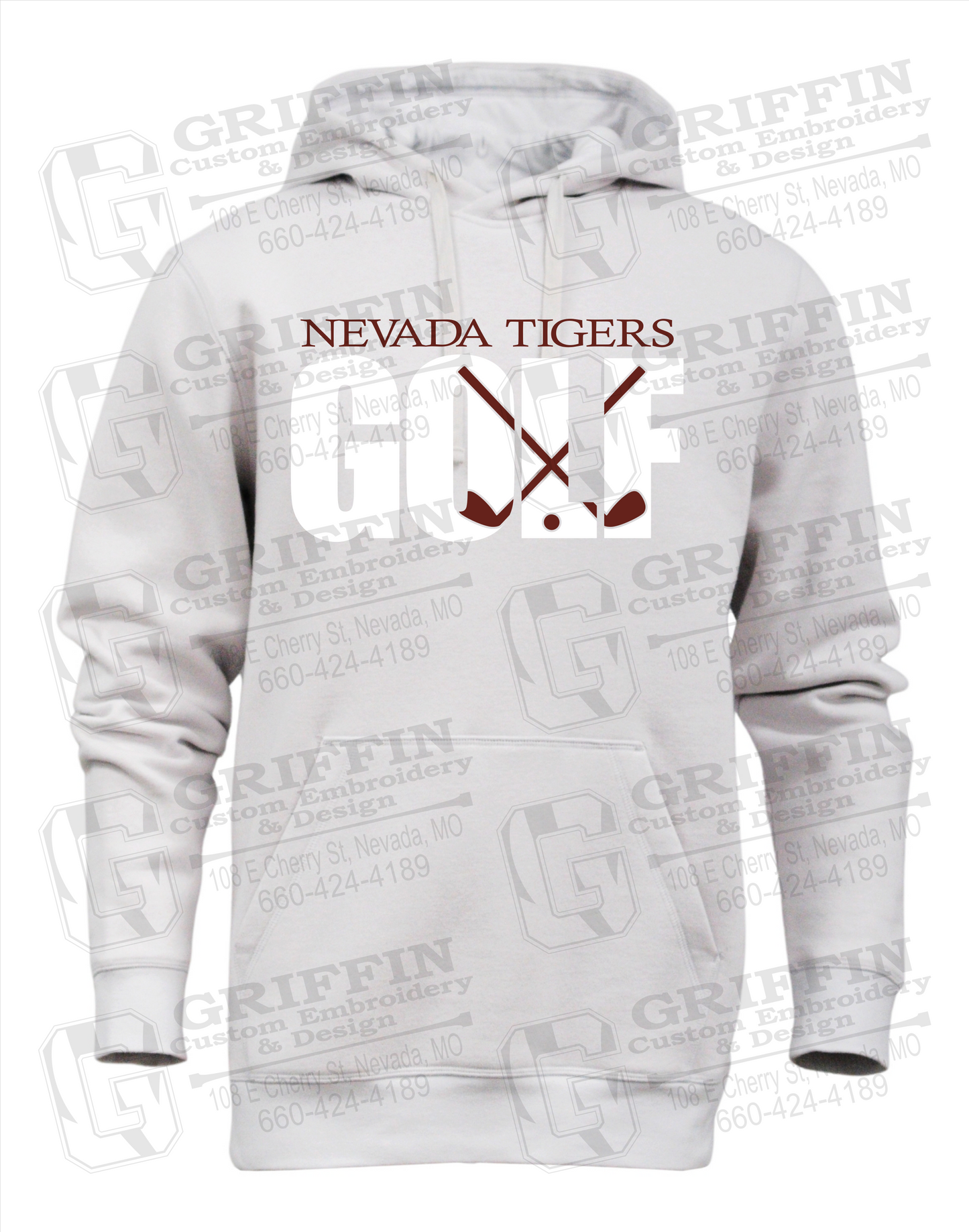 Heavyweight Fleece Hoodie - Golf - Nevada Tigers 23-Y