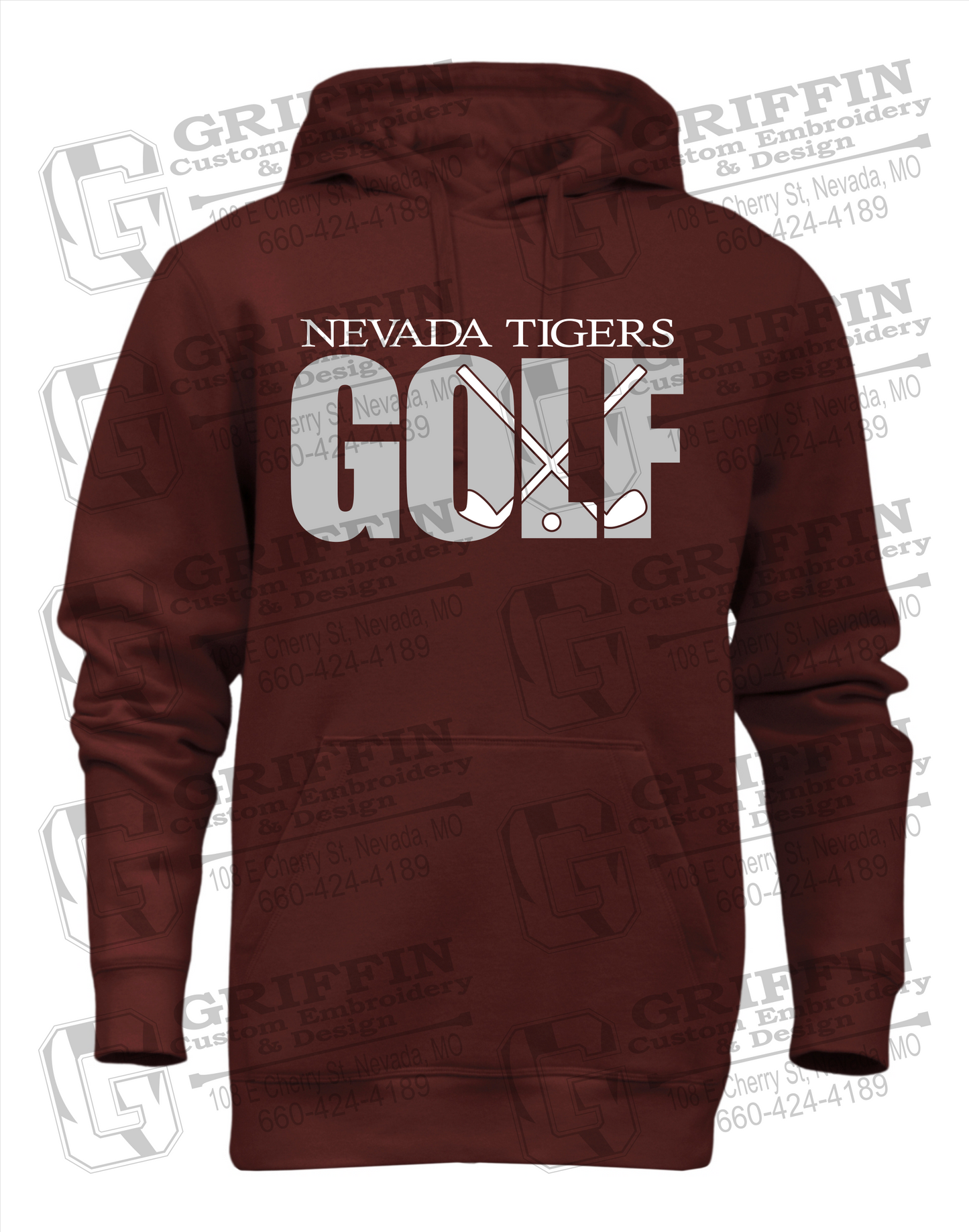 Nevada Tigers 23-Y Heavyweight Hoodie - Golf