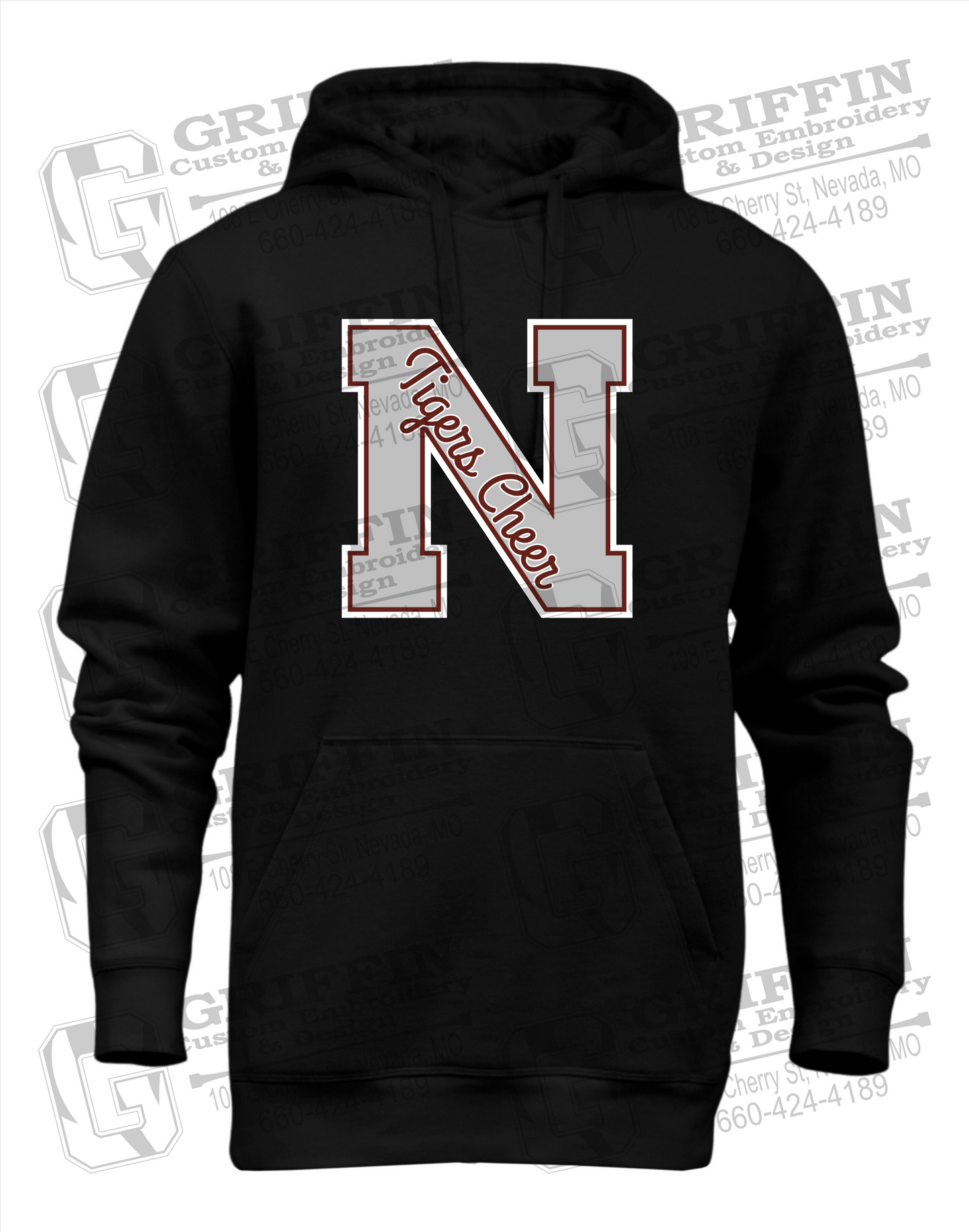 Heavyweight Fleece Hoodie - Cheer - Nevada Tigers 23-Z