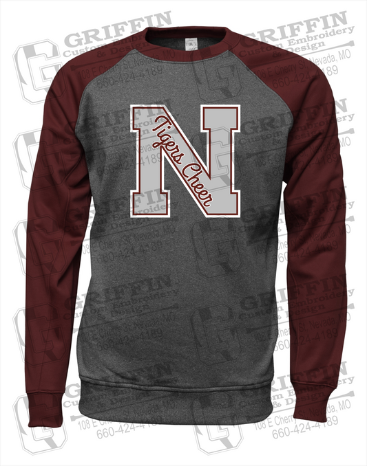 Nevada Tigers 23-Z Youth Raglan Sweatshirt - Cheer
